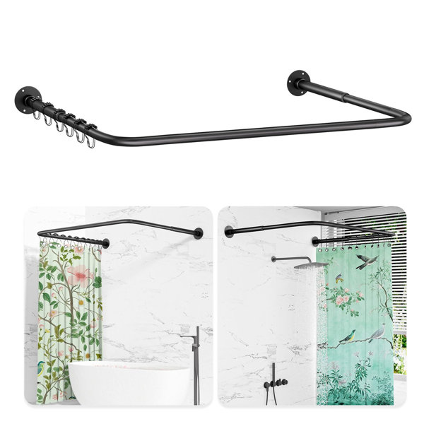Symple Stuff U Shaped Shower Curtain Rail, )(6092)X(78198)X(6092)Cm